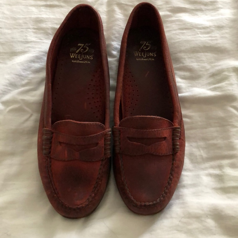 Classic Bass Weejuns Ox blood red